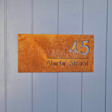 Load image into Gallery viewer, Corten Property Address / Business Logo Sign