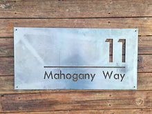 Load image into Gallery viewer, Corten Property Address / Business Logo Sign
