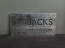 Load image into Gallery viewer, Corten Property Address / Business Logo Sign
