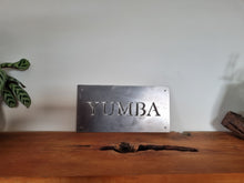 Load image into Gallery viewer, Corten Property Address Sign
