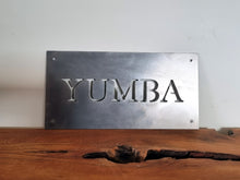 Load image into Gallery viewer, Corten Property Address Sign

