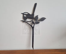 Load image into Gallery viewer, Perched Fairy Wren Garden Art Stake
