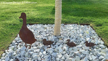 Load image into Gallery viewer, Family of Ducks Garden Art Stakes
