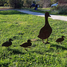 Load image into Gallery viewer, Family of Ducks Garden Art Stakes
