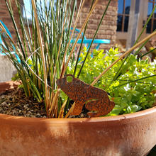 Load image into Gallery viewer, Frog Pot Plant Stake
