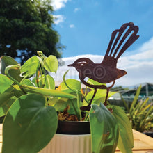 Load image into Gallery viewer, Willy Wagtail Garden Art Stake
