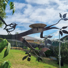 Load image into Gallery viewer, Corten Fairy Wren Bird Feeder
